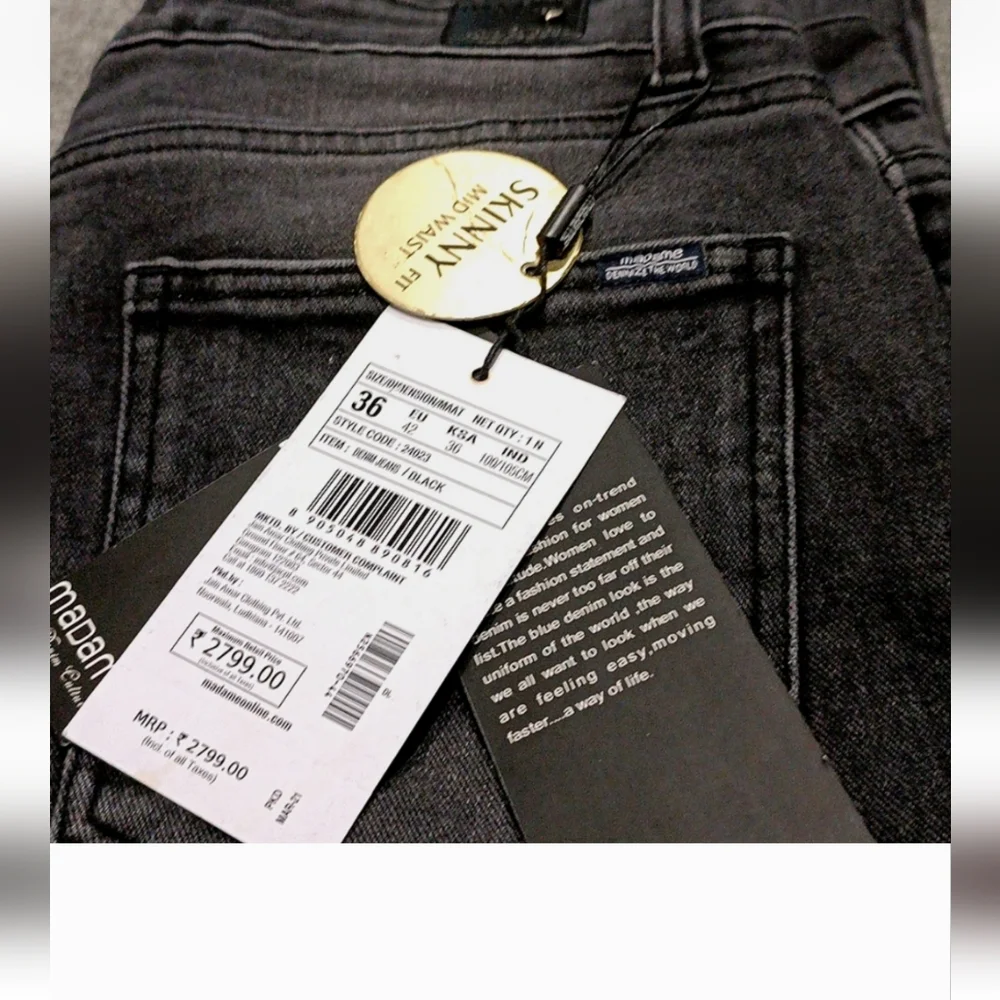 Madame Skinny Low Rise Jeans - Picture 7 of 7